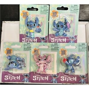 Disney Lilo & Stitch set of Micro Figures with Holographic Card
